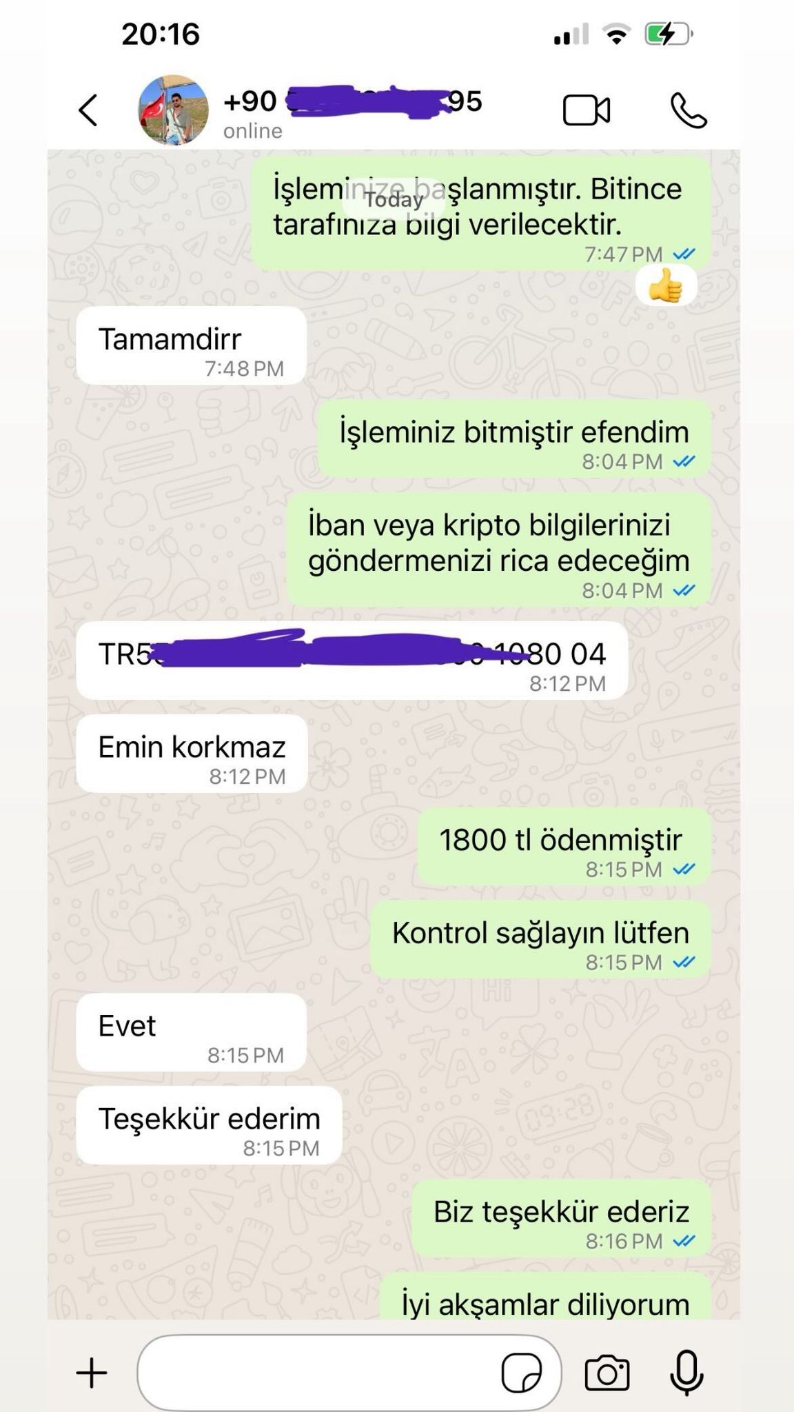 Müşteri referansı - Hızlı ödeme